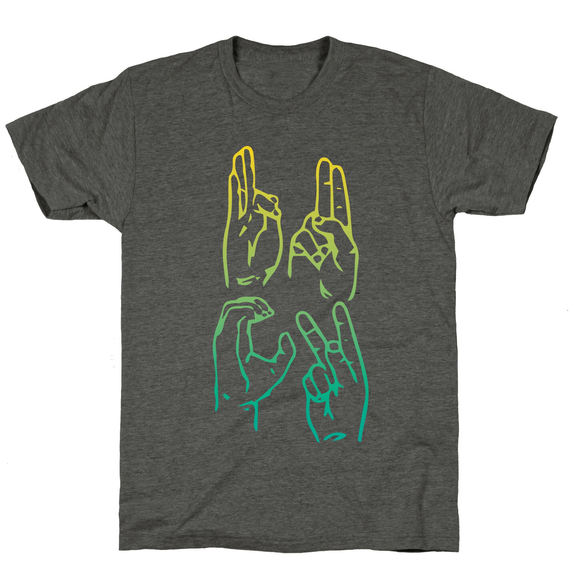 Sign Language F.U.C.K. Unisex Triblend Tee